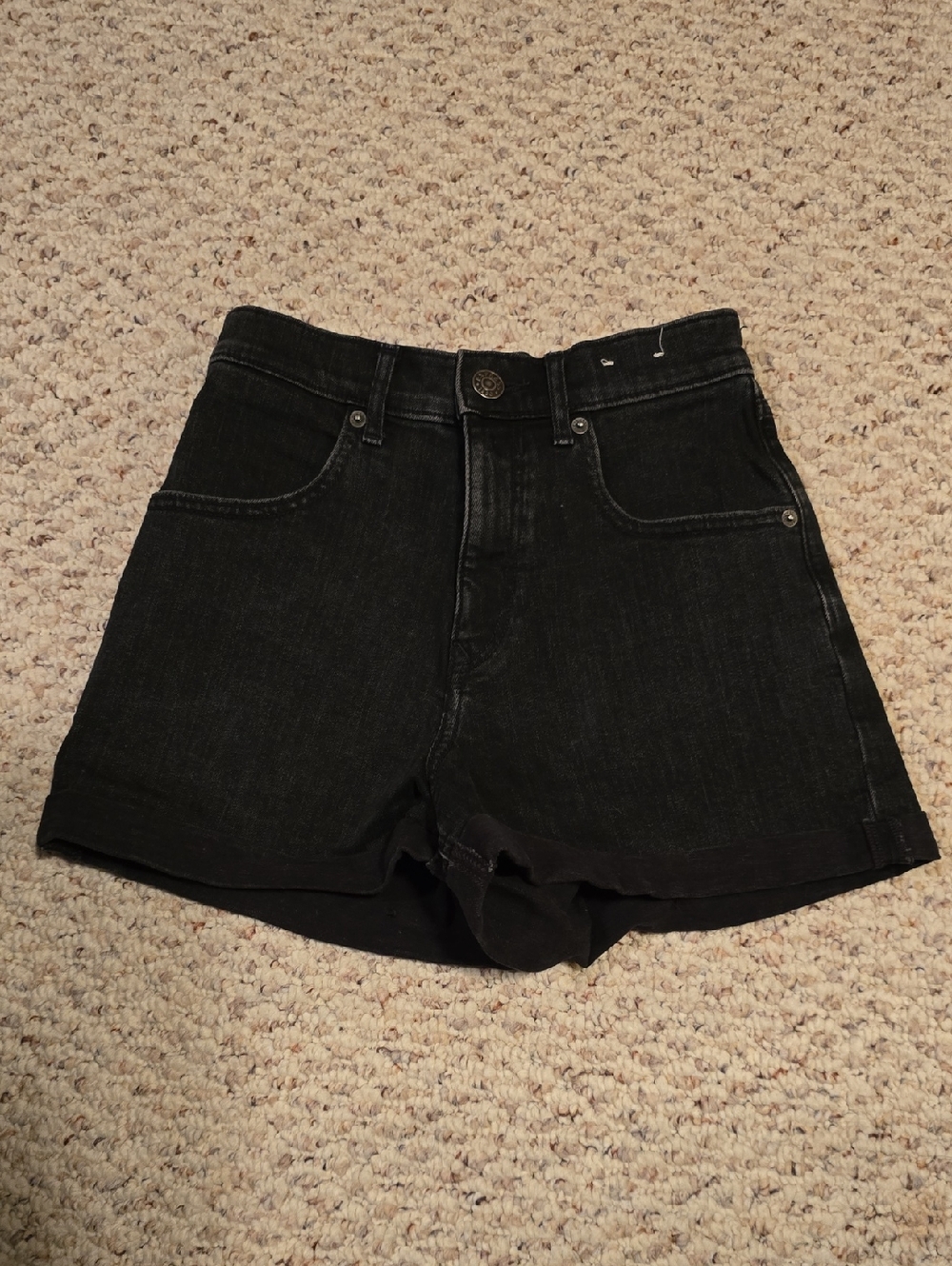 Express Black Women's High-Rise Denim Shorts